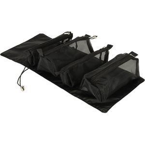 Toilettas met 4 verwijderbare compartimenten - Zwart