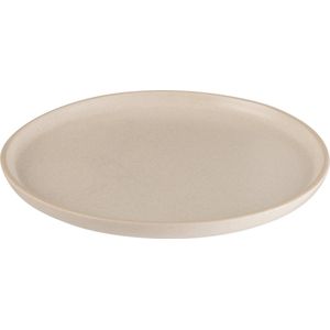 J-Line Marie bord - keramiek - creme - medium - 6 stuks - woonaccessoires