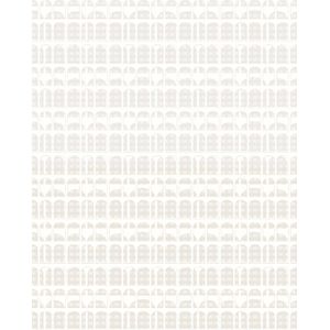 Grafisch behang Profhome VD219156-DI vliesbehang hardvinyl warmdruk in reliëf gestempeld met grafisch patroon glanzend crème 5,33 m2