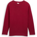 TOM TAILOR - MY TRUE ME - Gebreide Trui - Rumba Red - Met Structuurmotief