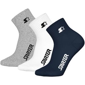 STARTER - Quartersokken - Unisex - 3-pack - Zachte Katoenmix