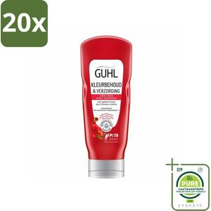 20 x Guhl - Conditioner - Kleurbehoud & Verzorging - 200 ml - Grootverpakking - Kleurbehoud Conditioner - Conditioner Voor Gekleurd Haar - Glans Conditioner - Haarkleur Beschermen - Haarkleur Verlengen