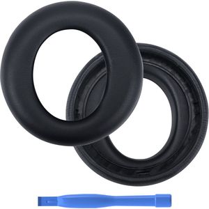 Vervangende Oorkussens voor Sony PlayStation 5 Pulse Elite Wireless Hoofdtelefoon PS5 van MMOBIEL – Memory Foam en Protein PU Koptelefoon Oorkussens - Noise Isolation Hoofdtelefoon Earpads – Zwart