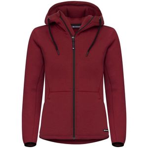 Cutter & Buck Pemberton Hood FZ Dames 358419 - Biker Rood - L