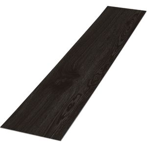 4x Deluxe PVC klevende vinyl vloerbedekking voor 2,23 m² donkergrijs eiken 2 mm dik ML-Design