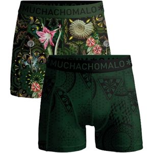 Muchachomalo - Boys 2-Pack - Boxershorts - Geometric - 95% Katoen