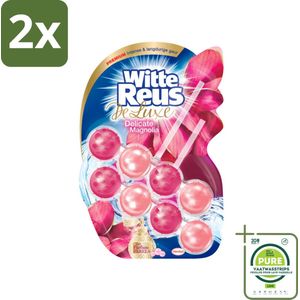 Witte Reus - Toiletblok - DeLuxe Delicate Magnolia - 2 Toiletblokken - Voordeelverpakking - 2 stuks - Toiletblok - Toilet schoonmaak