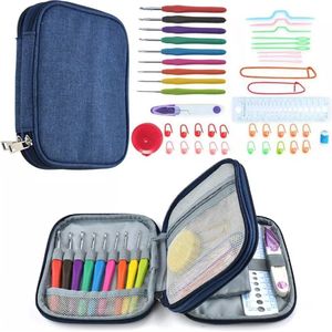 VAIVE 100-delige Haaknaaldenset met Etui - Haaknaalden - Haaknaald - Crochet Hook - 8720256585411
