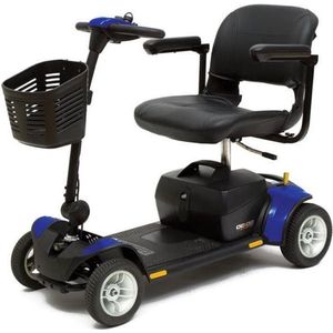 Opvouwbare Scootmobiel Pride Gogo Elite Traveller 4 Plus Blauw