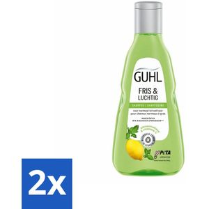 Guhl - Shampoo - Fris & Luchtig - 250 ml - Voordeelverpakking - 2 stuks