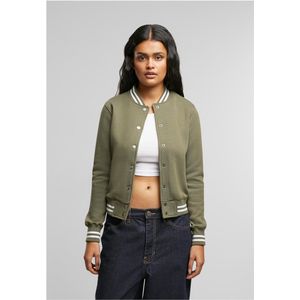 Urban Classics - Sweat College jacket - 5XL - Olijfgroen/Olijfgroen