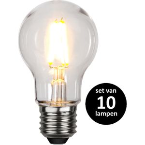 2.4W(E27) Standaard Bol voor prikkabel (A55) -Extra Warm Wit (2700K) -Niet dimbaar - , Voor prikkabel - set van 10