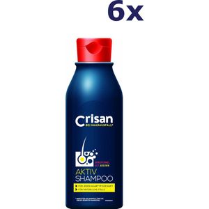 Crisan - Anti-Haaruitvalshampoo - 6 x 250ml - Met Aminozuur Arginine