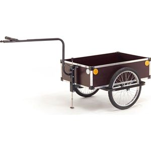 Roland Profi - Fietskar - Wielmaat 20 inch - 120 Liter - Zadelpenbevestiging - Zonder Deksel - Zwart