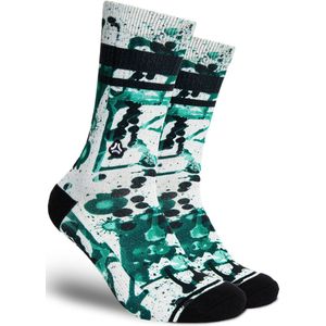 FLINCK Sportsokken - Green Glow - Maat 39-41 - Unisex - Heren Sokken - Dames Sokken - Naadloze sokken - Crossfit Sokken - Hardloop Sokken - Fitness Sokken - Fietssokken