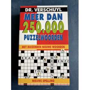 DR VERSCHUYL MEER DAN 250.000 PUZZELWOORDEN