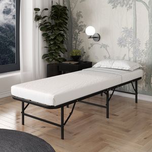 AirSleeperz® opvouwbaar bed Joost Basic - Kleur zwart - Afmeting 90x200 cm - 1 persoons vouwbed
