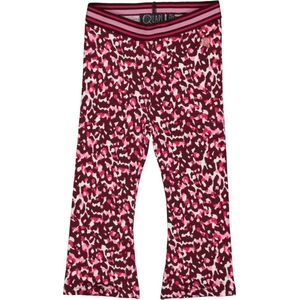 Quapi baby meisjes flared pants Noa aop Red Maroon Animal