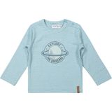 DIRKJE - Jongens Shirt - Lichtblauw - T-shirt - Lange Mouwen - Planetprint