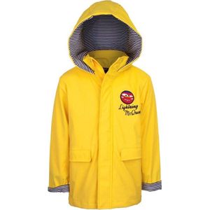 Disney Cars Parka - Regenjas - Tussenjas - Waterdicht - Winddicht - Bliksem McQueen - Geel - Maat 116