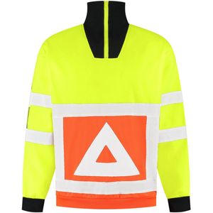 Zipsweater verkeersregelaars geel/oranje maat 5XL