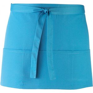 Schort/Tuniek/Werkblouse Unisex One Size Premier Turquoise 65% Polyester, 35% Katoen