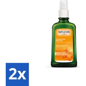 2 x WELEDA - Bodyolie Vitaliserend - Duindoorn - 100% natuurlijk - 100 ml - Lichaamsvet - Bodyolie - Weleda - Duindoorn - Natuurlijke Verzorging