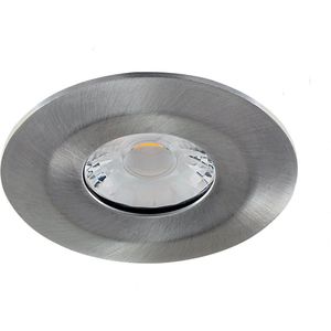 IP65 LED Inbouwspot Edela -Rond RVS Look -Warm Wit -Dimbaar 8.5W -Integral