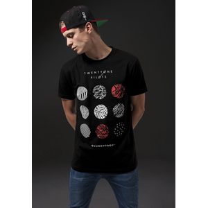 Mister Tee Twenty One Pilots - Twenty One Pilots Pattern Circles Heren T-shirt - 4XL - Zwart