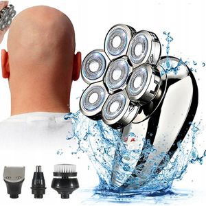 Elektrisch Scheerapparaat voor Kale Mannen, 5-in-1, Waterdicht