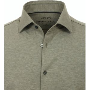 Groen Venti Jerseyflex Overhemd Body Fit 123955800-300 - XL