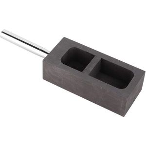 Grafietvorm grafietgietsel Kroes voor goudzilver smeltgietwerk - Hoogwaardig grafietmateriaal - Goede warmtegeleiding - 2 KG .