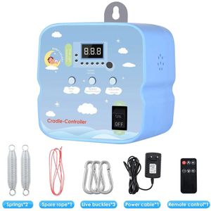 Babyschommelmotor - Elektrische Schommelcontroller - Veerwiegmotor - Baby Schommelsysteem - Met Afstandsbediening - Instelbare Timer - Veermechanisme - Kalmerende Babywieg - Max. 20 kg - Voor Hangwieg of Babyhangmat