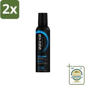Syoss - Volume - Haarmousse - Langdurige Volume - 250 ml - Voordeelverpakking - 2 stuks - Haarmousse - Volume mousse