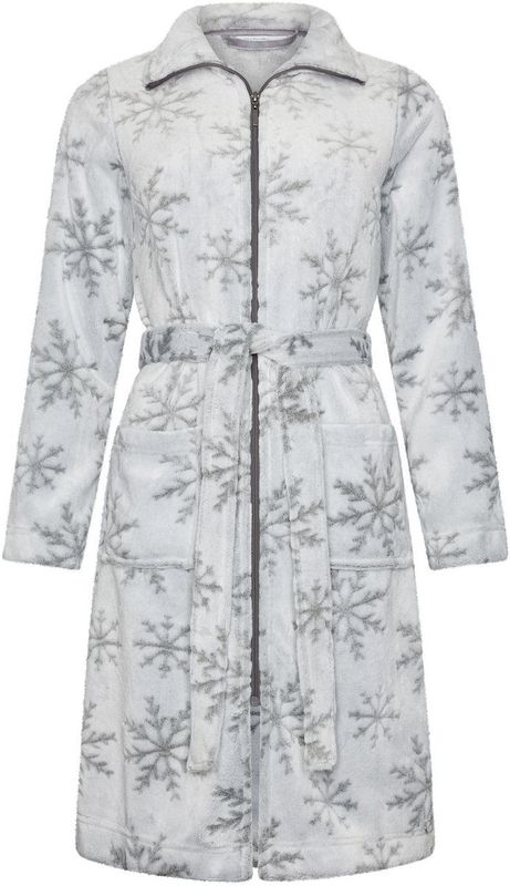 Rebelle - Silver Frost - Badjas - Grijs - Fleece - Rits