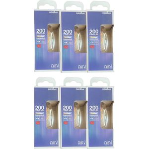 6x Nordlux Kaarslamp Deco Spiraal Goud Dimbaar 3W (21 W)