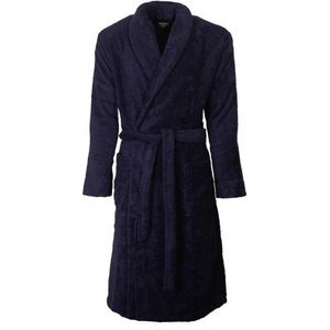 Paul Hopkins Heren Badjas - Badstof - Blauw - Maat S