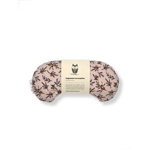 Oogmasker warmtekussen - Bloesemtak roze - Duurzaam cadeau - Kersenpitten - Meditatiekussen - Oogkussen - Yoga - Meditatie - Ontspanning - Migraine