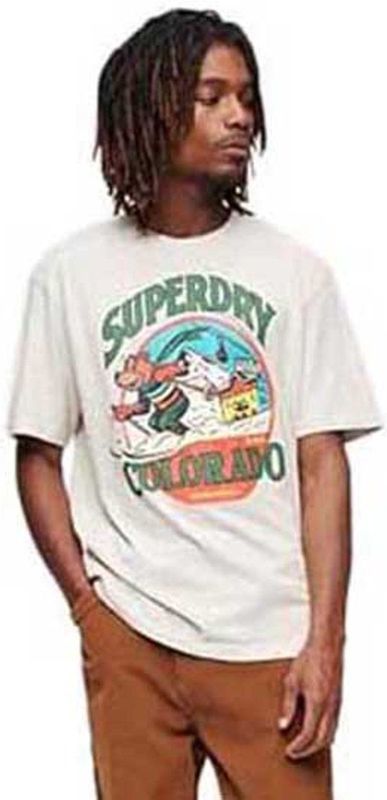 Superdry - Travel Postcard Graphic T-shirt - Korte Mouwen