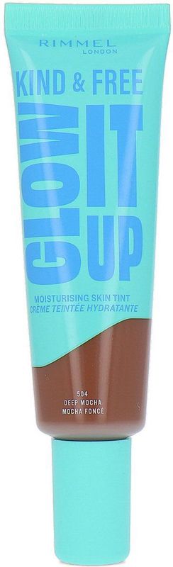 Rimmel - Kind & Free Glow It Up - Hydraterende Foundation - Tint 504 Deep Mocha - 30 ml
