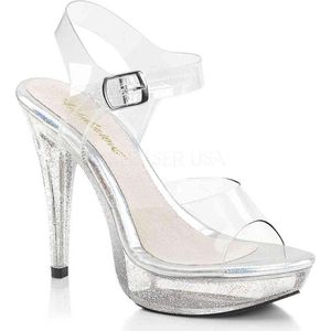 Fabulicious - COCKTAIL-508MG Sandaal met enkelband - US 7 - 37 Shoes - Transparant