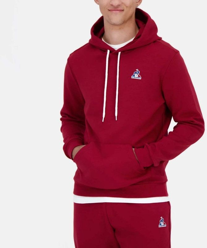 Le Coq Sportif - ESS Hoody N1 - Hoodie - Rood