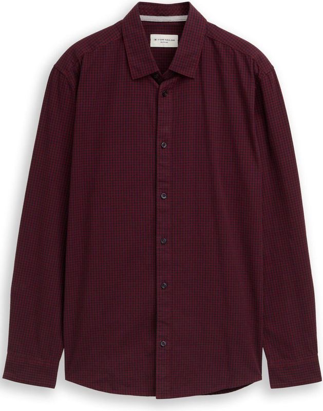 Tom Tailor Regular fit overhemd met ruitjesmotief