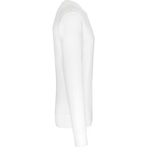 Sweatshirt Unisex M Kariban Ronde hals Lange mouw White 85% Katoen, 15% Polyester
