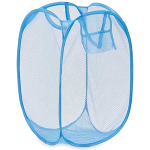 Kipit Wasmand flexibel/opvouwbaar - blauw - kunststof - 33 x 33 x 58 cm - 60 liter