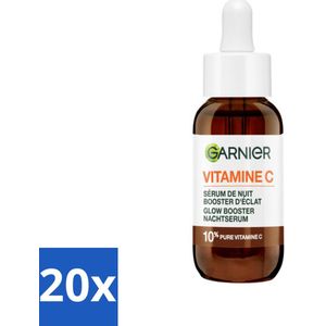 Garnier - SkinActive - Nachtserum - Anti-Pigmentvlekken - 10% Vitamine C & Hyaluronzuur - 30 ml - Bulkverpakking - 20 stuks