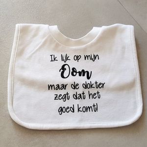 Baby slabbetje cadeau tekst oom zwangerschap bekendmaking aankondiging voor de liefste aanstaande geboorte gaat worden jullie worden zwangerschapsaankondiging