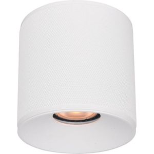 Plafondlamp Costa Wit - Ø10,5cm - excl. 1x GU10 lichtbron - IP20 - Dimbaar > spots verlichting wit | opbouwspot wit | plafondlamp wit | spotje wit | design lamp wit | lamp modern wit | downlight wit