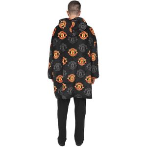 Luxe Fleece Hoodie voor Mannen - Oversized Deken Hoodie in Zwart