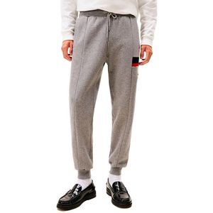 TOMMY HILFIGER - Broek - Navy / Grijs Gemêleerd / Rood - Tapered